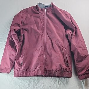 Charles River Maroon Windbreaker Jacket